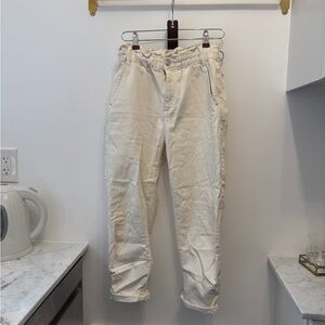 Cream Casual Paperbag jeans